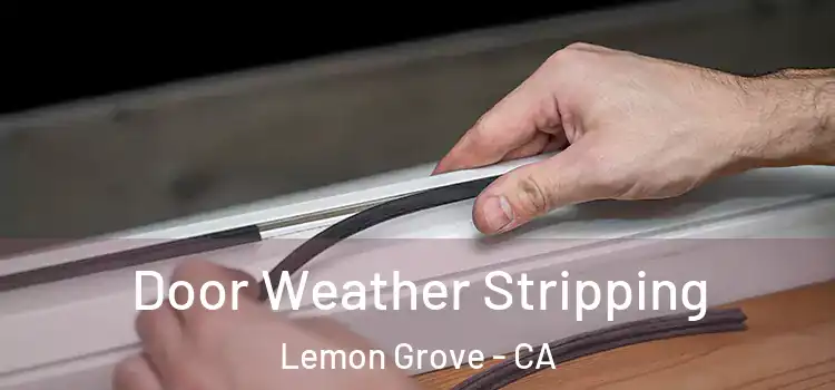 Door Weather Stripping Lemon Grove - CA
