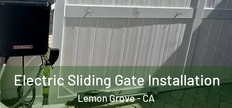 Electric Sliding Gate Installation Lemon Grove - CA