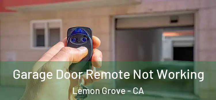  Garage Door Remote Not Working Lemon Grove - CA