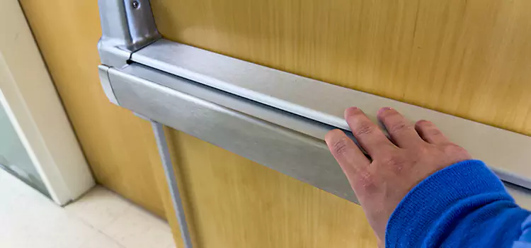 Installing a Push Bar on a Door Lemon Grove