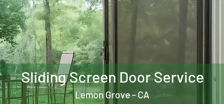 Sliding Screen Door Service Lemon Grove - CA